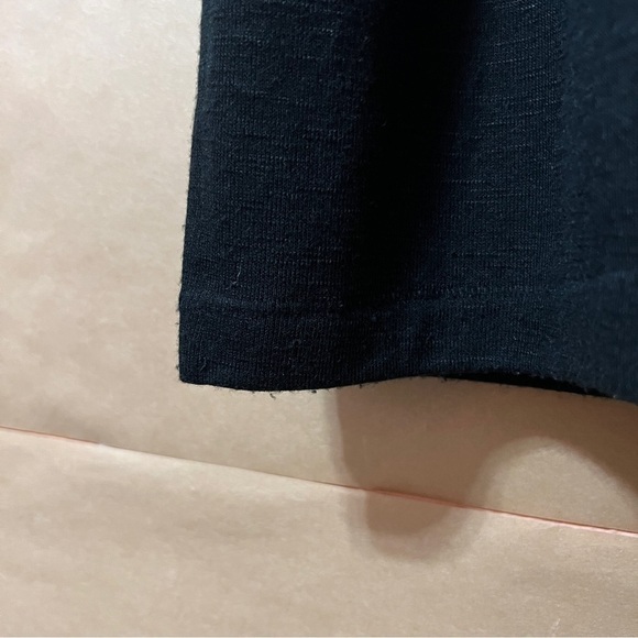 Paige | Sage Midi Tank Dress Stretch Knit Popover V-Neck Black Size XL - Picture 8 of 12